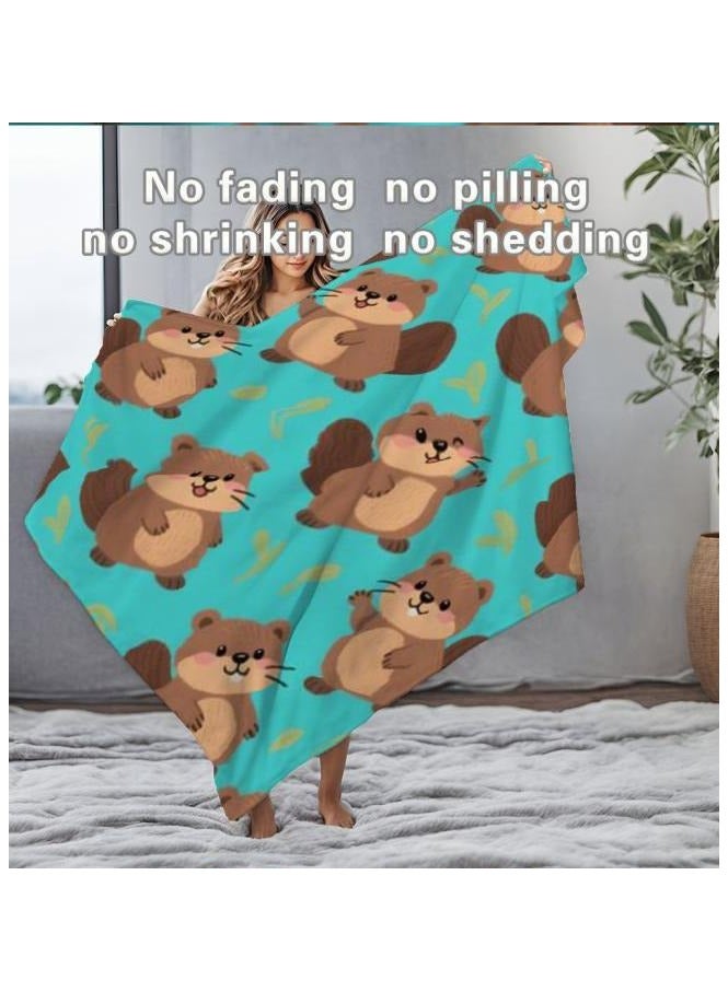 عام بطانية رقيقة من الفانيلا (دافئة ومريحة، ومناسبة للنوم واستخدام الألعاب وإزالة الغبار ومقاومة للرمل) 150 سم * 200 سم - 914 - Image 5