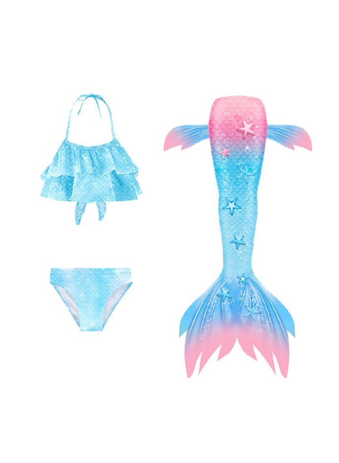KUYING Children's Mermaid Swimsuit Bikini