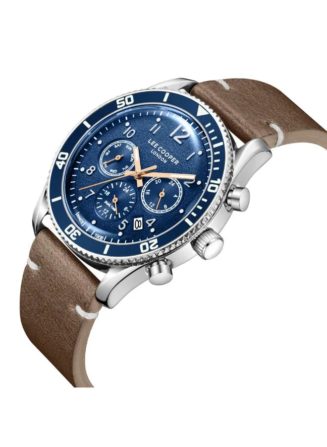Lee Cooper Men's Leather Multi Function Watch LC08260.394 - 42 mm