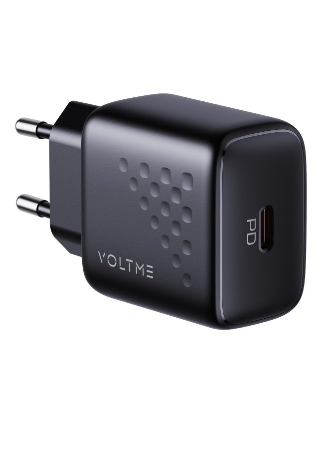 فولتمي شاحن جداري سريع VOLTME Revo 20 Lite بقوة 20 واط بمنفذ USB-C، يدعم تقنيات الشحن السريع PD 3.0 وPPS وQC 3.0، متوافق مع أجهزة iPhone وSamsung وiPad وGoogle Pixel وغيرها. - Image 2