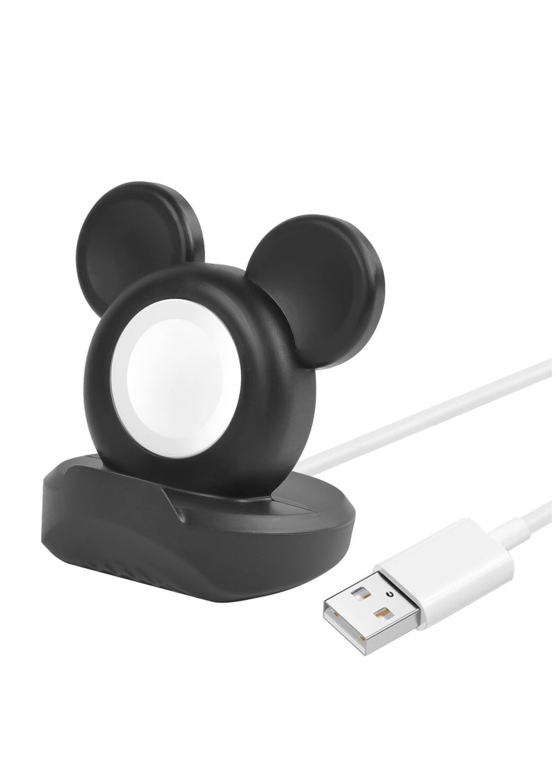 Excefore - For iWatch Charger Stand Compatible, Silicone Dock Holder, Desk Stand, Charging Station Dock Holder Compatible for All Apple Series Ultra/SE/8/7/6/5/4/3/2/1, Home/Office Use - Image 1