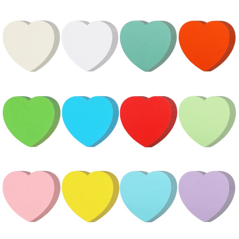 360 Pcs Heart Cutouts Paper Hearts Heart Shape CutOuts Assorted Color Paper Die Cuts for Valentines Day Kids DIY Craft Art Project Home School Classroom Decorations Bulletin Board Decor