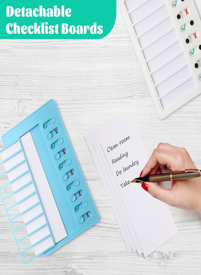Aleric 2 Pieces Chore Chart for Kids to do List Chores Checklist Task Board, Sliding Morning Routine Chart for Adults, Daily Memo RV Checklist Planning Boards Reminder Charts - Image 3