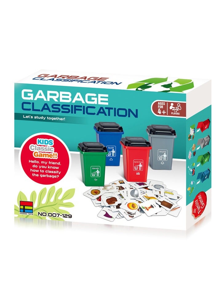 1 Set Garbage Sorting Mini Kids Trash Classification Educational Garbage Sorting Garbage Truck for Kids Trucks Kid Child Puzzle Sorting Machine Wooden - Image 4