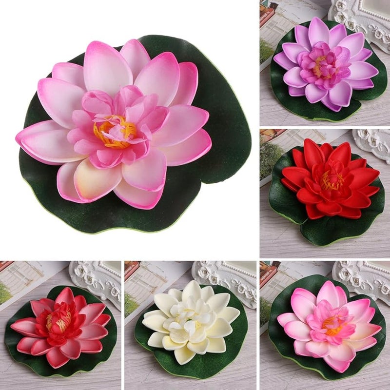 Artificial Floating Flowers For Fish Tank Pond Water Garden Color A - Image 4