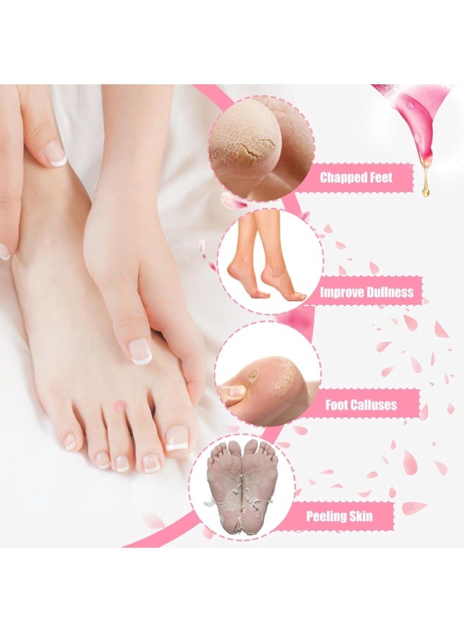 Moisturizing Gel Silicone Socks for Women – Intensive Foot Care for Dry Cracked Feet – Infused with Vitamin E, Jojoba Oil, Olive Oil, Rose Oil – Softening and Healing Cracked Heels – Spa Quality At-Home Foot Care Socks – Reusable Silicone Socks for Women – Self-Care Gift for Mom, Perfect for Mothers Day and Home Spa Treatments – Elastic Size Fits Most Adult Feet - Image 2