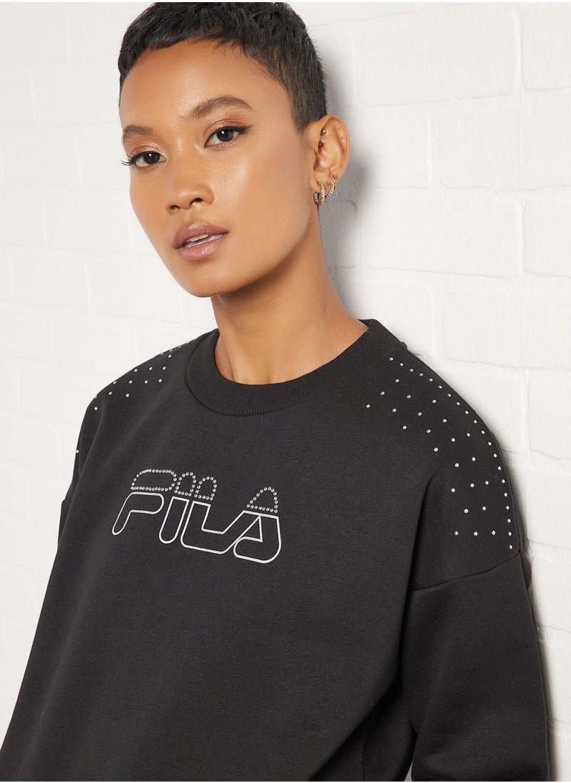 FILA - Fari Embellished Shoulder Sweatshirt - Image 1