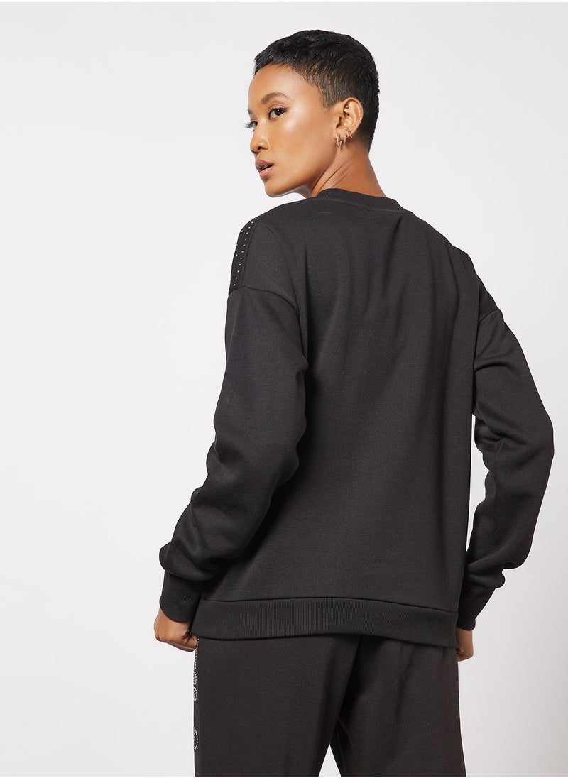 FILA - Fari Embellished Shoulder Sweatshirt - Image 1
