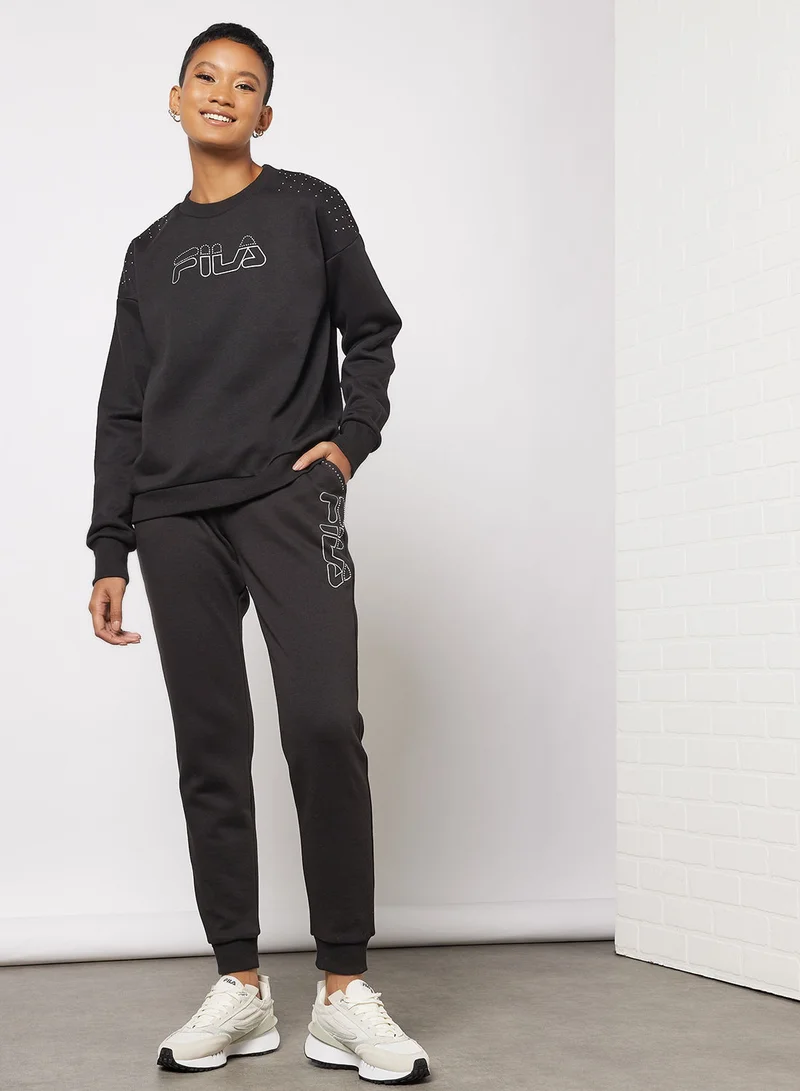 FILA Fari Embellished Shoulder Sweatshirt