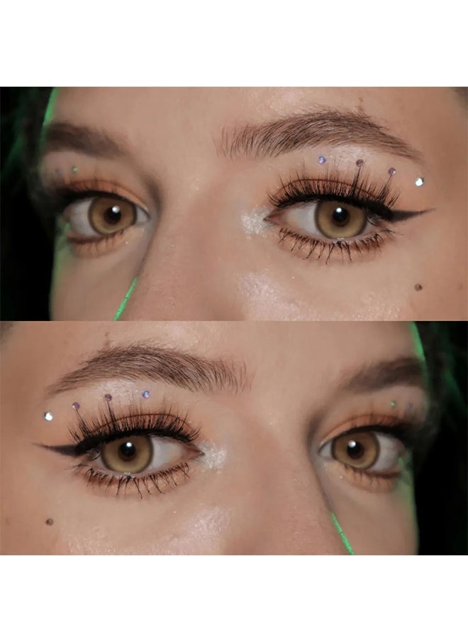 UYAAI Natural Brown Lenses Yearly Colored Contact Lenses, Unisex Cosmetic Contact Lenses, Natural Fashion Lenses, With Case  - Image 2