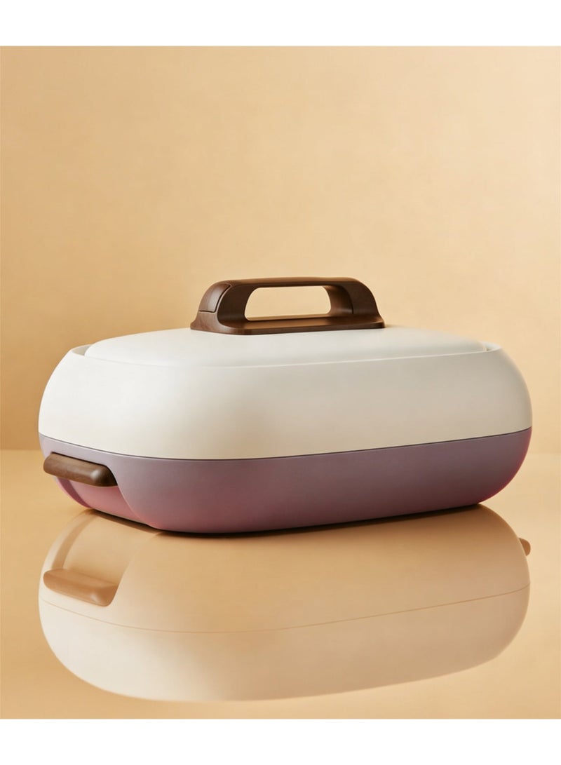 Raz Premium Insulated Hot Pot Casserole – Double Wall Thermal Food Warmer with Stainless Steel Inner & Soft-Touch Body – Elegant Serving for Rice, Curry & Majlis Dining - Image 1