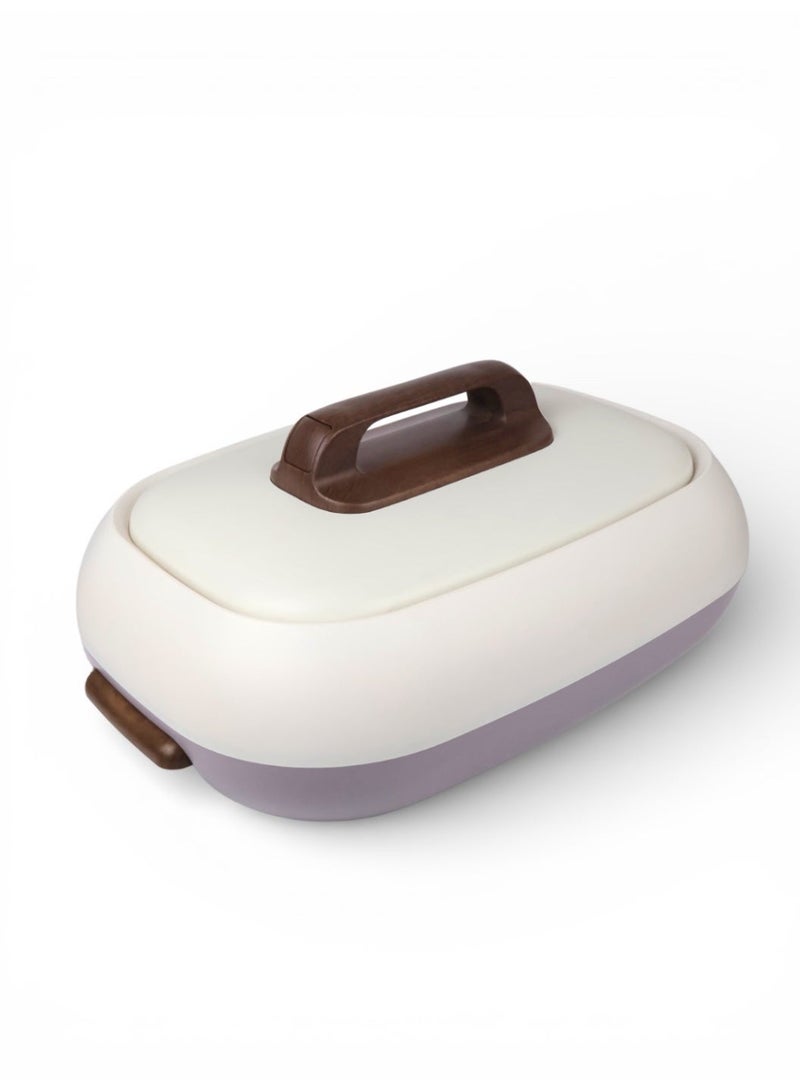 Raz Premium Insulated Hot Pot Casserole – Double Wall Thermal Food Warmer with Stainless Steel Inner & Soft-Touch Body – Elegant Serving for Rice, Curry & Majlis Dining - Image 3