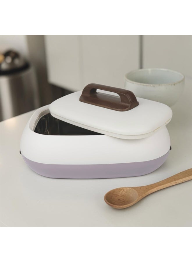 Raz Premium Insulated Hot Pot Casserole – Double Wall Thermal Food Warmer with Stainless Steel Inner & Soft-Touch Body – Elegant Serving for Rice, Curry & Majlis Dining - Image 2