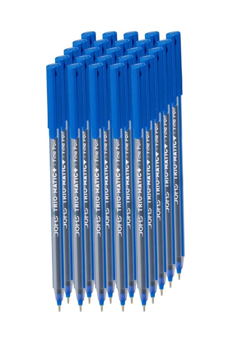 DOMS Trio-Matic 0.6 mm Tip DF Ball Pens Jar 25-Pieces Ink. Blue - pzsku/ZA06E268EEE3E482B6FC7Z/45/_/1717763912/4e215427-1b36-46b2-a50b-71f55e518559