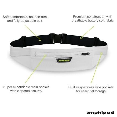 Amphipod MicroStretch OptiLuxe Belt UltraLight Minimalist Runners Waist Pack for Walking Hiking Running Men Women Amp Green OS Swiss Alps XL - Image 3