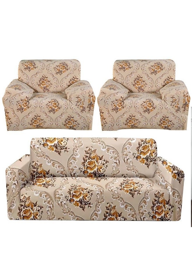 B BESTILO Universal Sofa Cover Big Elasticity Cover for Couch Flexible Stretch Sofa Cover|220 GSM (Floral, 5 Seater), Multicolor - Image 1