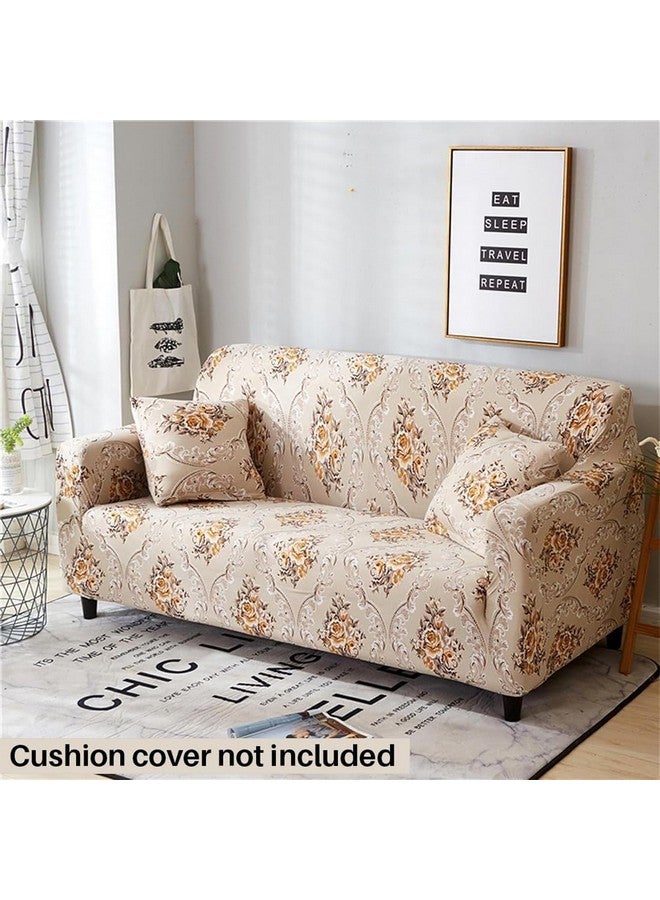 B BESTILO Universal Sofa Cover Big Elasticity Cover for Couch Flexible Stretch Sofa Cover|220 GSM (Floral, 5 Seater), Multicolor - Image 2
