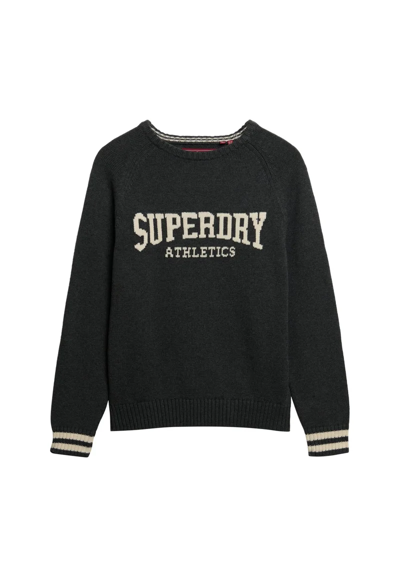 سوبر دراي Slouchy Intarsia Graphic Knitted Jumper