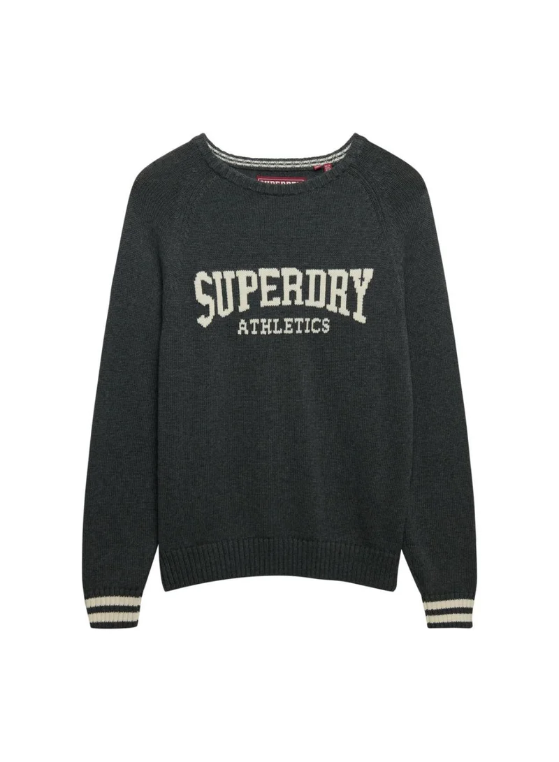 Superdry Slouchy Intarsia Graphic Knitted Jumper