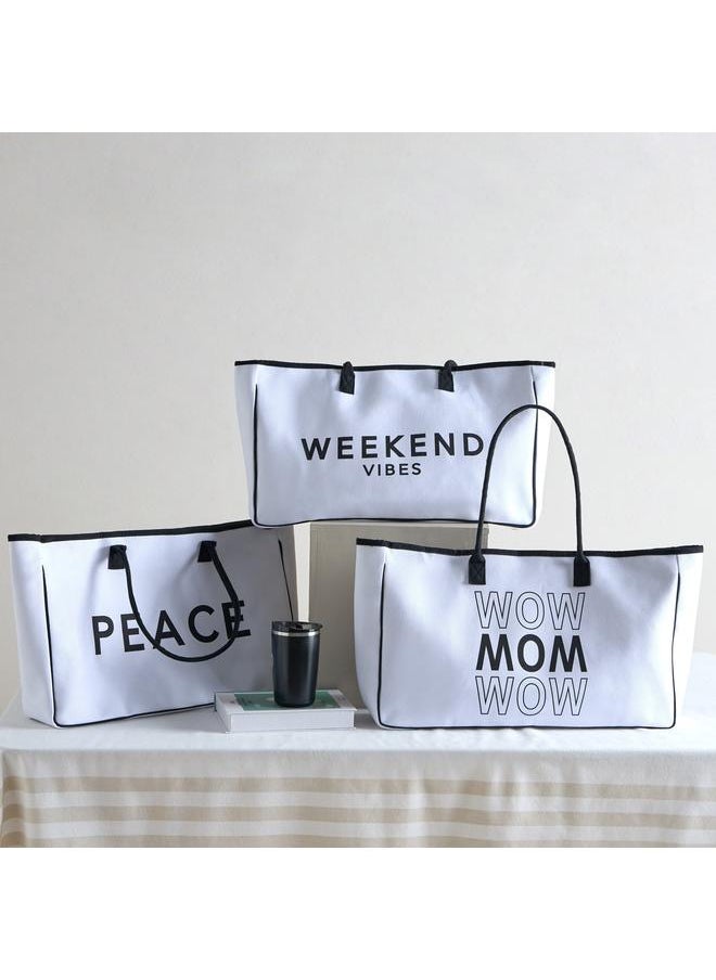 Home Box Fun Living WoW MoM WoW Tote Bag  - Image 4