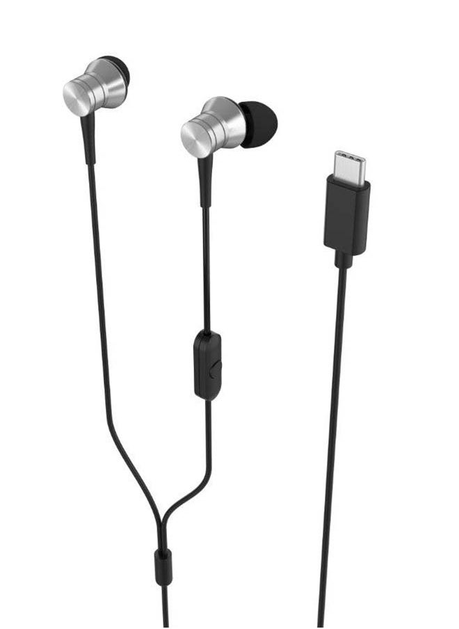 SBS TypeC In-Ear Headphones Black Silver  - Image 2