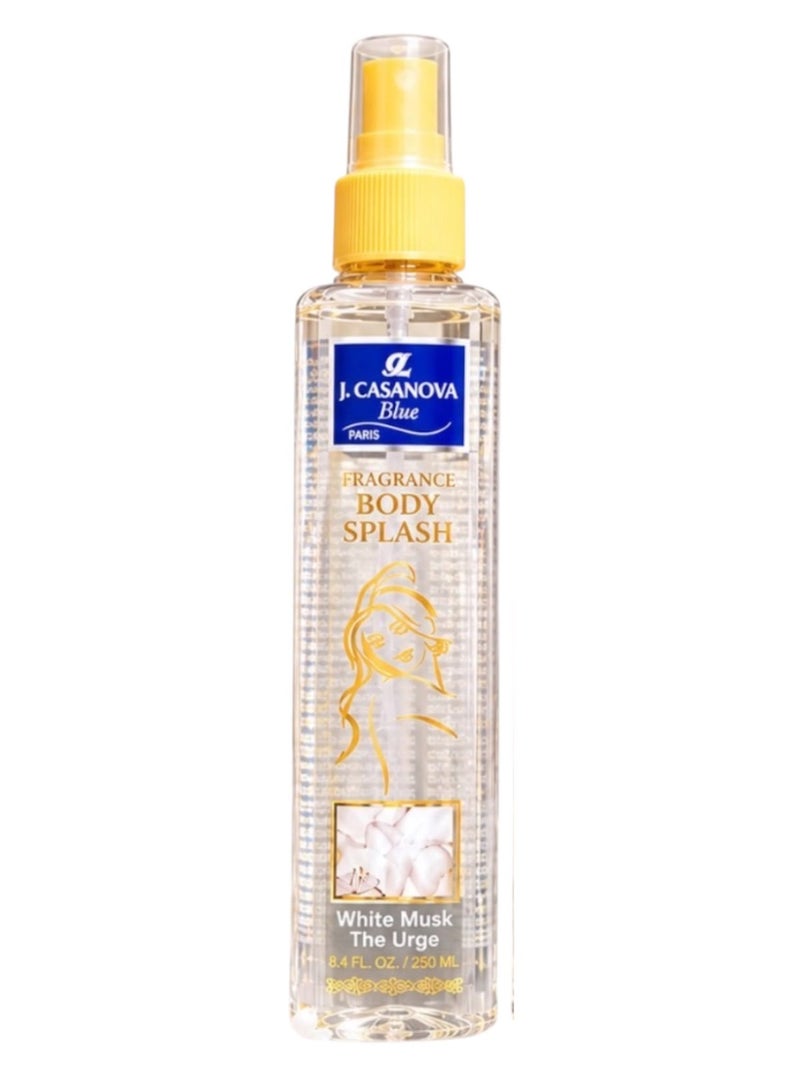 J. Casanova Blue White Musk Fragrance Body Splash (250 ml)