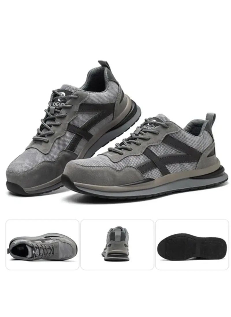 Verci Men Steel Toe Sneakers Safety Shoes Low top Work Shoe with Air Cushion Lightweight Breathable Puncture Proof (44 EUR)  - Image 1