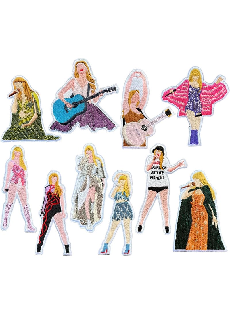 KASTWAVE Iron on Patches, Music Embroidered Patches, 13PCS Embroidered Iron on Patches, for Music Appliques, Kids DIY Crafts, Fashion Jeans, Backpacks, Clothing, Jackets, Hats, Gifts for Music Fans (Concert)  - Image 1