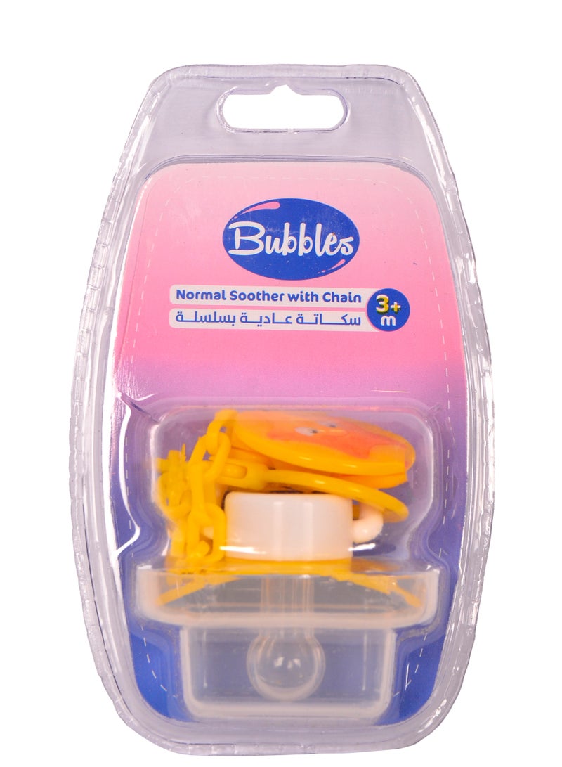 بابلز سكاته عادية بسلسلة اشكال مختلفة-اصفر من 3شهور فأكثر - Image 2