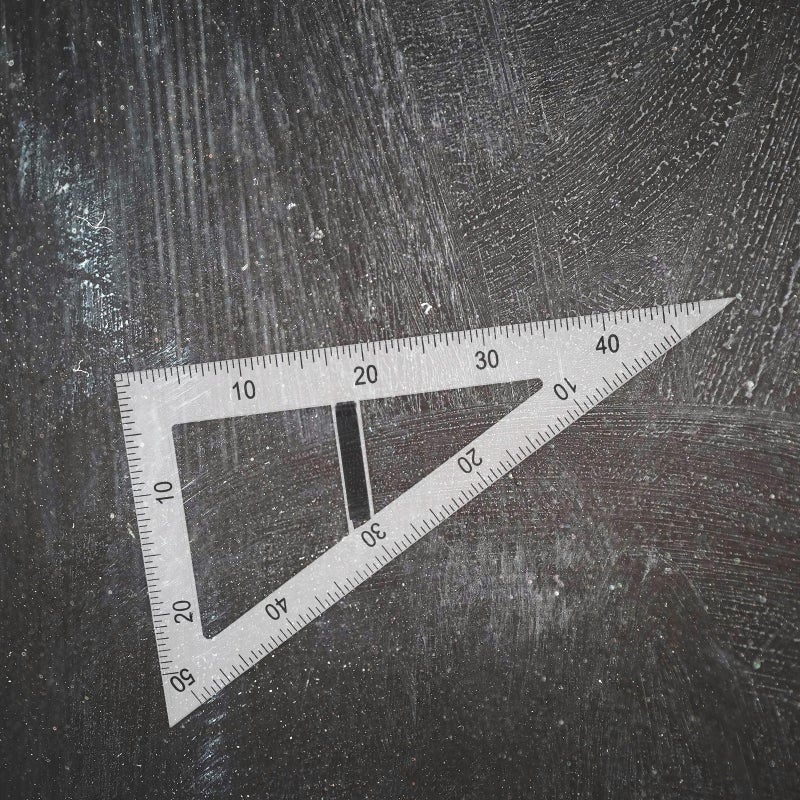 2pcs Teaching Triangle Ruler Teaching Drawing Triangle Ruler 60 Degree Drawing Tool - Image 4