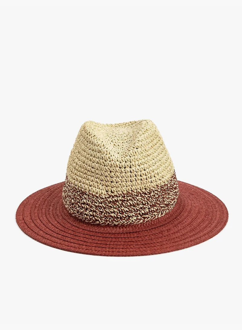 KOTON Straw Hat Band Detail