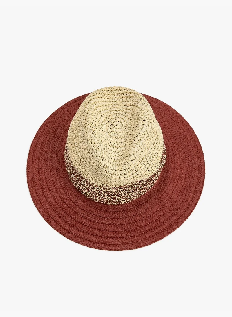 KOTON Straw Hat Band Detail