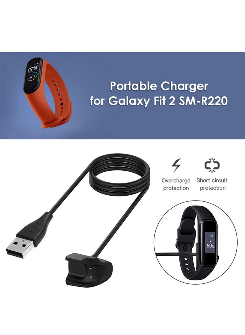 USB Charging Cable Cord Dock Charger Adapter Wire Galaxy Fit 2 R220 Smartband Wristband Fit2  R220 Smart Bracelet - Image 2