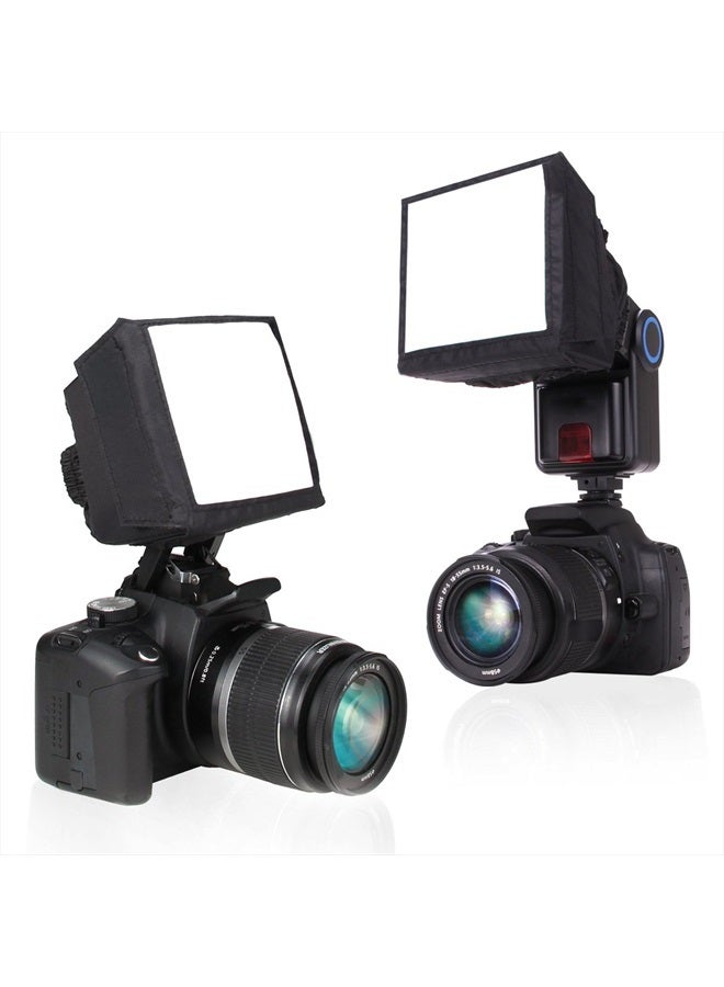 ENHANCE موزع ضوء الكاميرا سوفت بوكس للسرعة الخارجية والقابلة للطي، تصميم عالمي، متوافق مع Neewer و Altura و Youngnuo و Canon و Nikon والمزيد من فلاشات السرعة - Image 1