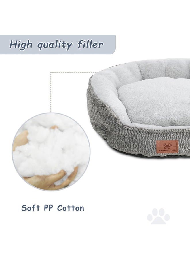 WINDRACING Cat Beds for Indoor Cats,Small Dog Bed,Cuddler Dog Beds,Calming Dog Bed Donut,Soft Anxiety Cozy Pet Beds,Puppy Bed for Small/Medium Dogs Washable Roun - Image 3