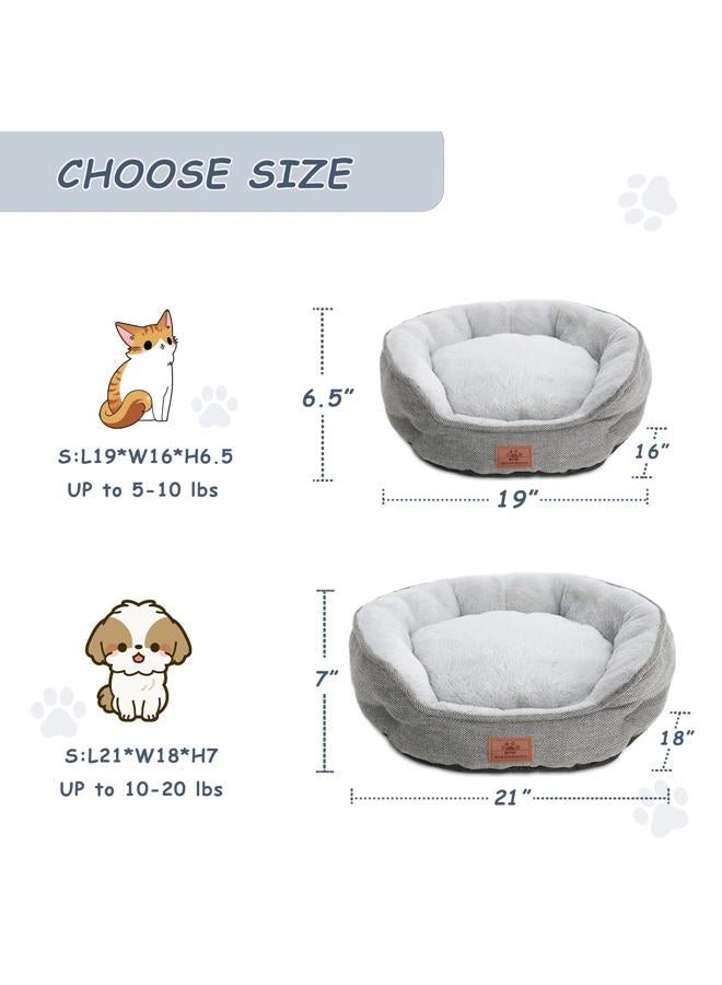 WINDRACING Cat Beds for Indoor Cats,Small Dog Bed,Cuddler Dog Beds,Calming Dog Bed Donut,Soft Anxiety Cozy Pet Beds,Puppy Bed for Small/Medium Dogs Washable Roun - Image 4