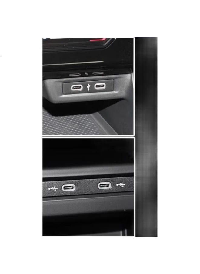Ten Flashes Tenflash Volkswagen Sagitar Car Dual-Head Type-C Data Cable Touareg Id3 Charging Cable Tiguan L Passat Toyota Rav4 Connection Cable Audi Carlife Projection Cable - Image 3