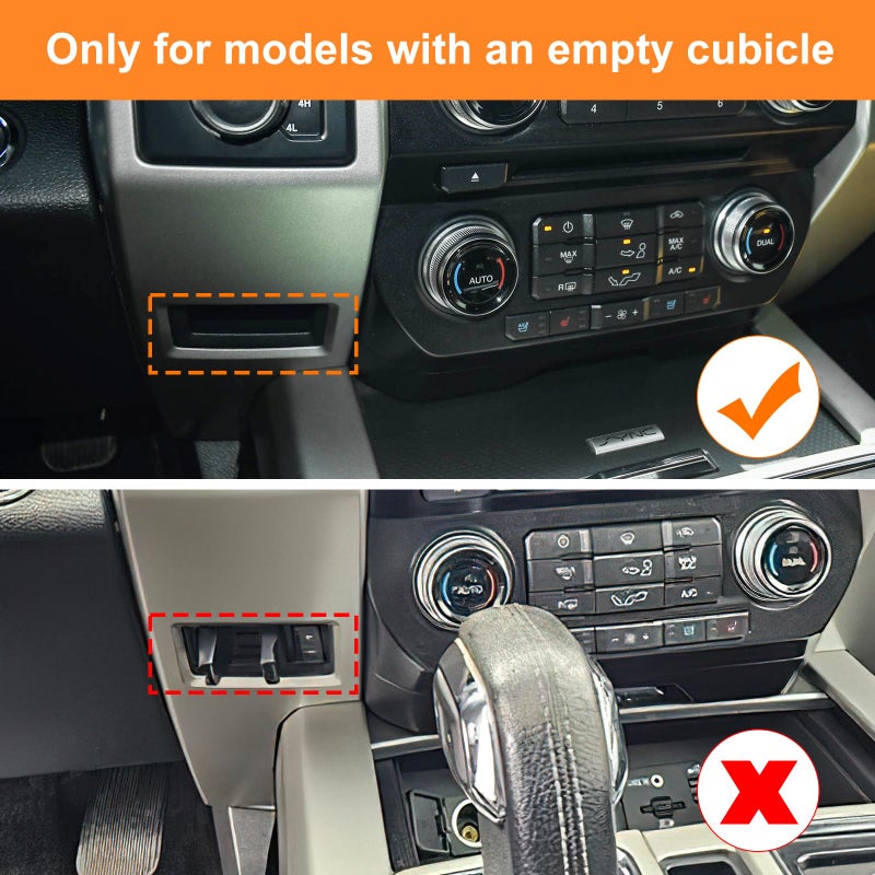 RAVOTOM Storage Drawer Tray Compatible with 2015-2020 Ford F150 Accessories Center Console Organizer Cubby Drawer Box Hidden Insert Extra Storage Compartment - Image 2