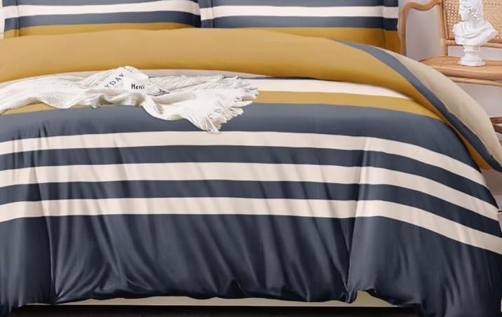 Laying Style غطاء لحاف سوبر كينغ بحجم 350 TC من قطن جلاسي الثقيل II غطاء رازا II غطاء لحاف بحجم سرير مزدوج بسحاب (دوهرات) 108x108 بوصة - متعدد الألوان (تصميم-39) - Image 2
