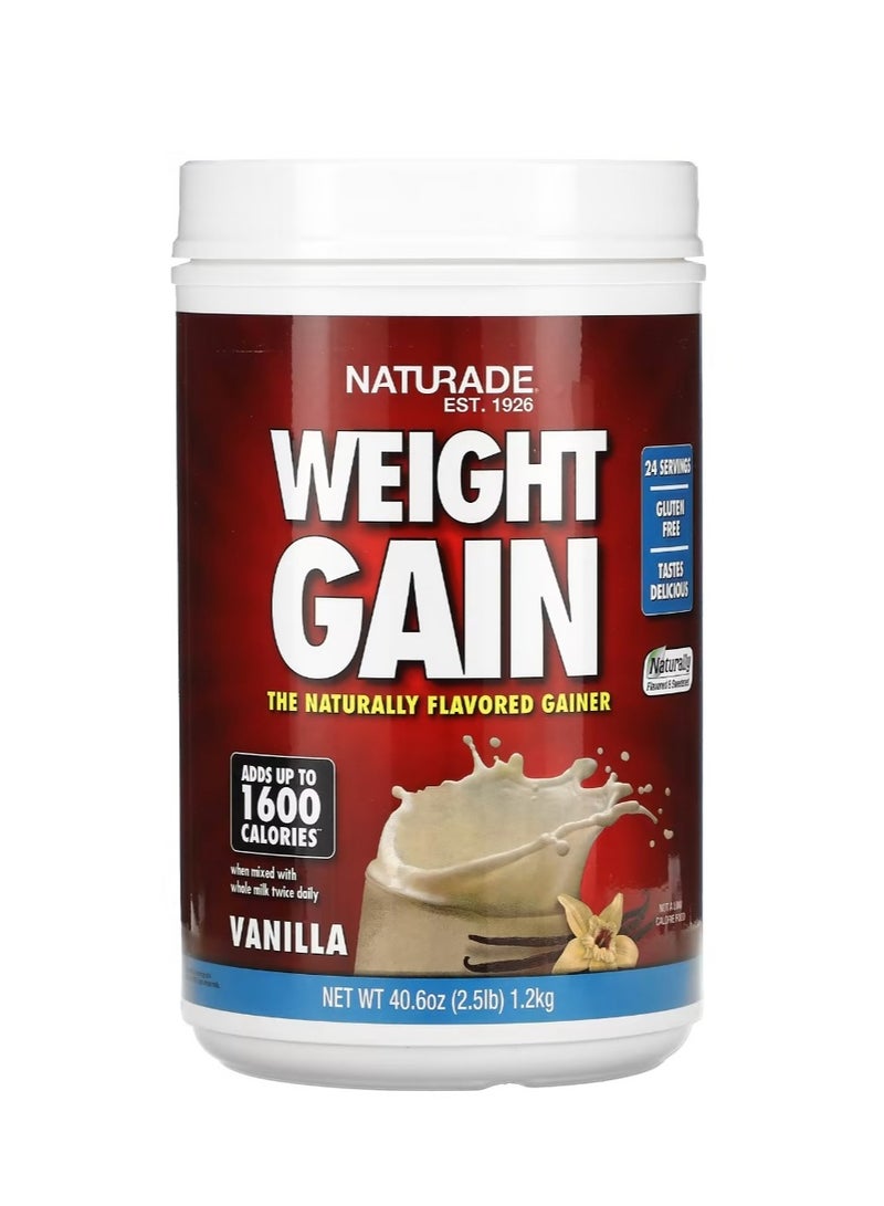 ناتورادي زيادة الوزن بالفانيليا 2.5 رطل (1.2 كجم) - Image 1