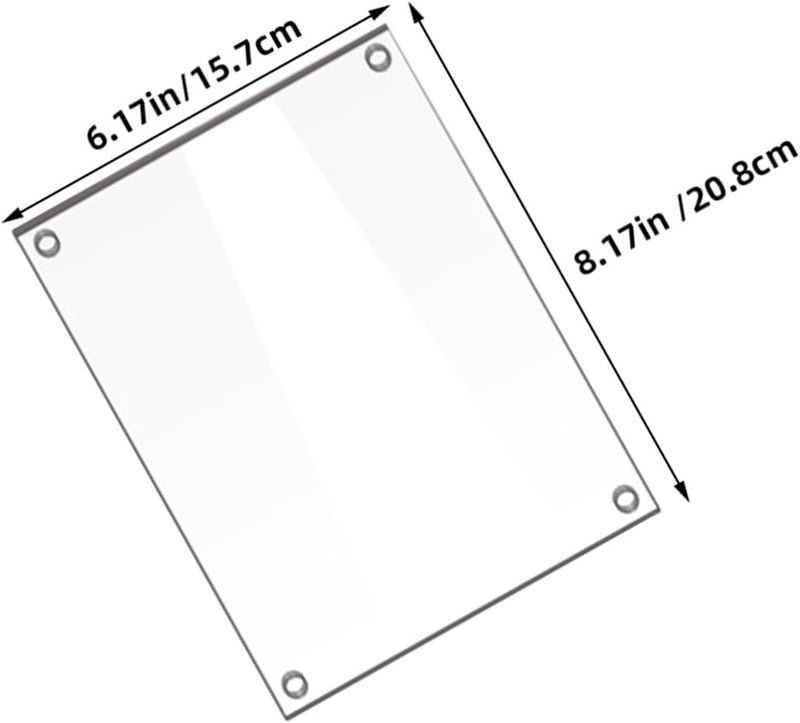Acrylic Photo Frame Large Wall-mounted Picture Holder for Living Room Decor, Frameless Acrylic Wall Photo Frame for Household and Party Display - Image 2