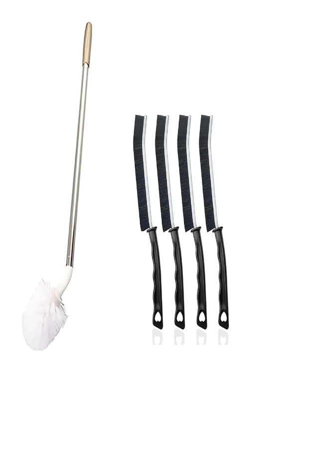TEKZIE 20 Litre Water Can Cleaning Brush Set | Long Handle Bottle Cleaner with 4 Small Cleaning Brushes | Deep Cleaning Brush for Water Cans, Bottles, Jars & Containers | Pack of 5 - Image 1