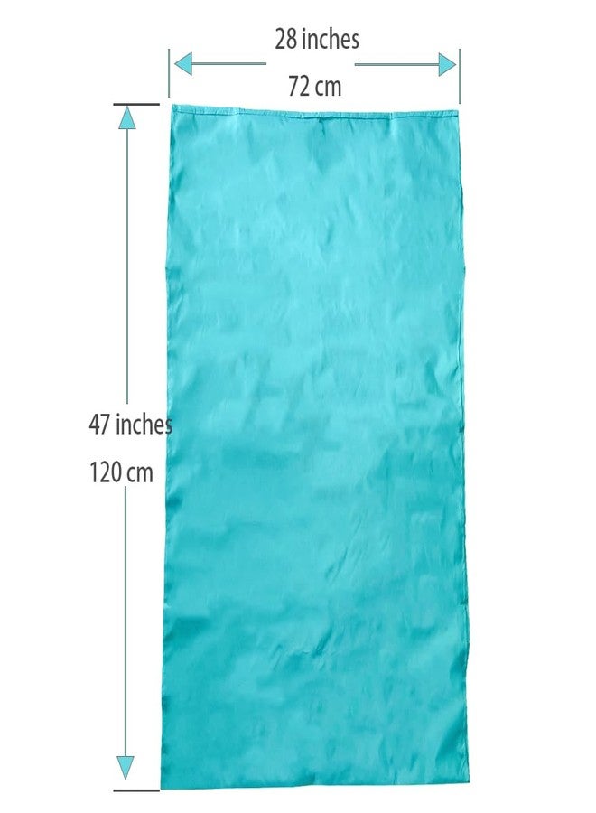 ZipSeven Patient Slide Sheet for Transfer Sheet for Bed Mobility Sliding Draw Sheet for Elderly Bed Sheets Sliding Transfer Aid for Cars, Vehicles (ABlue, Medium) - Image 2