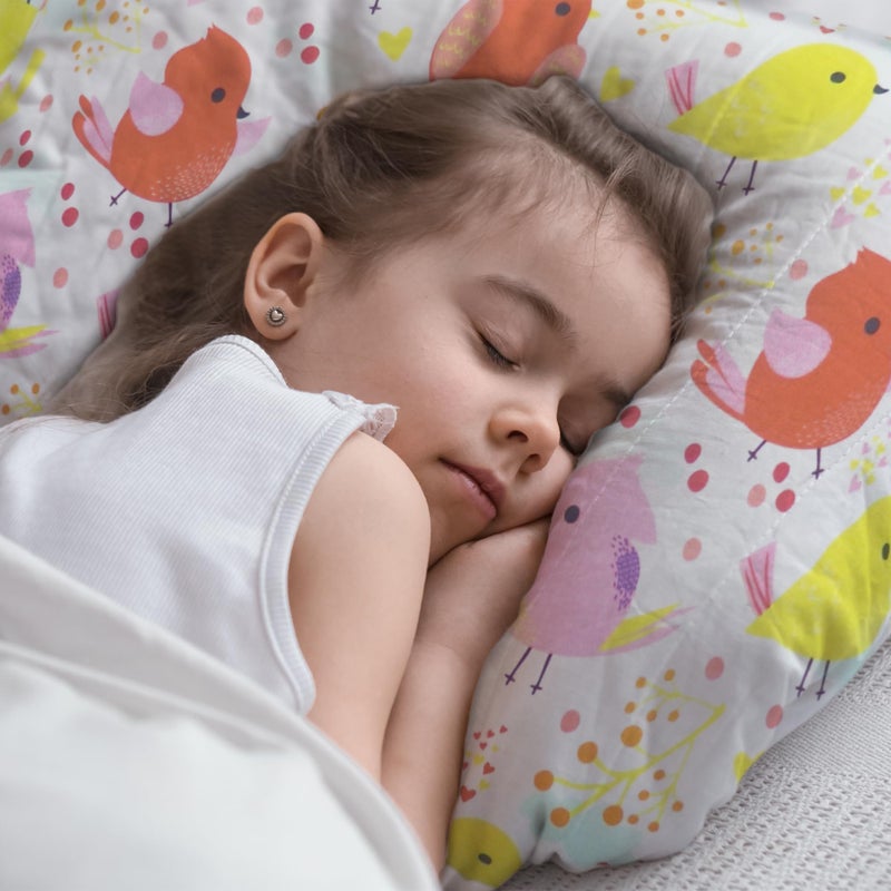 KRADYL KROFT Toddler Pillow with 100% Cotton Removable Cover - 20 X 15 Inches | Children Pillows | Baby Pillows - Tweety Birds - Image 2