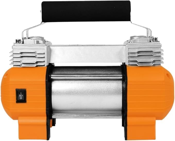 AGCCAR 2 Cylinder Air Compressor with Light, 150 PSI Max Pressure, 12V, Portable with Dual Stainless Steel Cylinders,Built-in Thermal Overload Protection, Ideal for Off-Road Tires - موطور هواء - Image 2