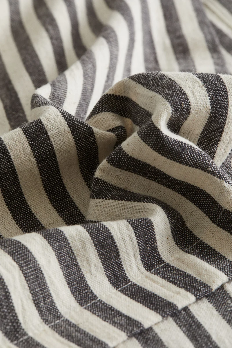 H&M Striped cotton tablecloth