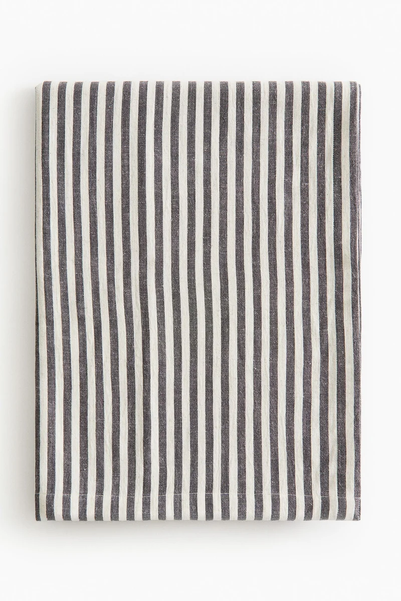 H&M Striped cotton tablecloth