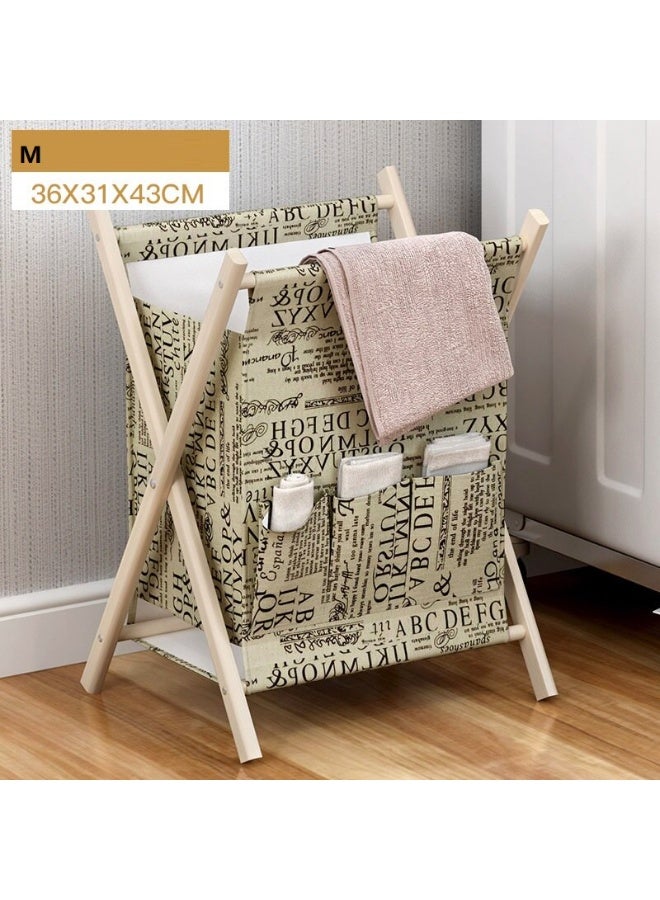 LINGWEI Laundry Hamper Bakset 36x31x43cm Portable and Collapsible Folding Clothes Basket For Storage - Image 4