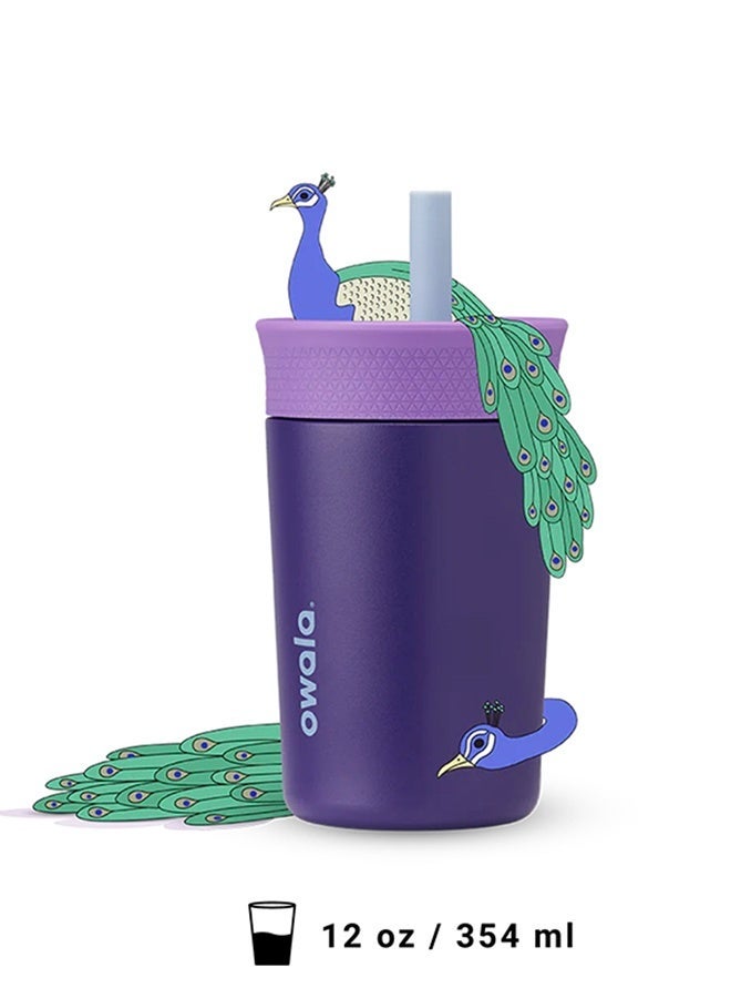 كوب أطفال معزول من الفولاذ المقاوم للصدأ، سعة ١٢ أونصة (٣٥٤ مل)، خالٍ من مادة BPA والرصاص - Image 1