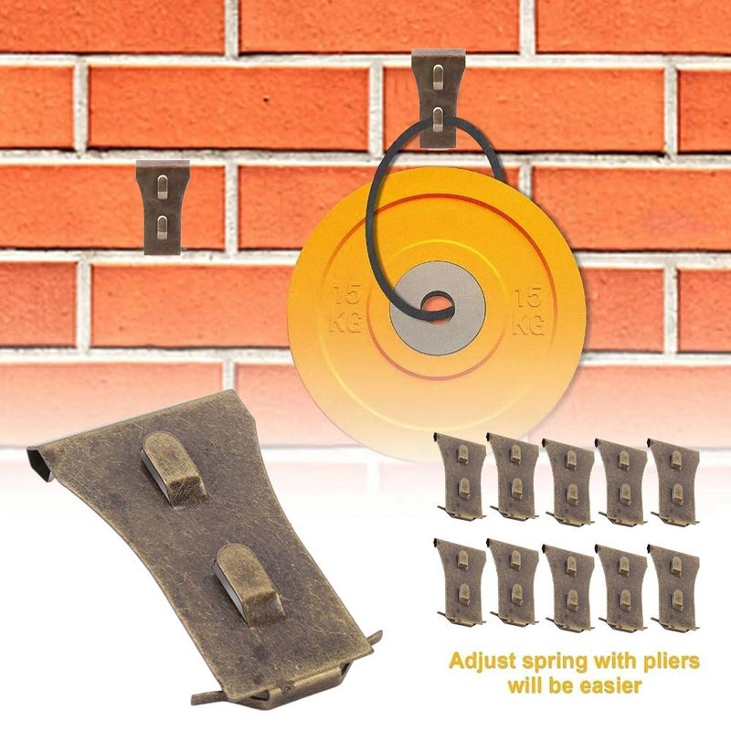 Antique red brick hooks, made of bronze, suitable for heights from 2.25 inches to 2.45 inches. - Image 3